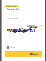 Epiroc Boomer S1 L Spare parts catalog