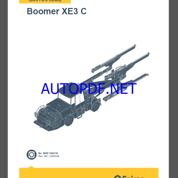 Epiroc Boomer XE3 C Spare parts catalog