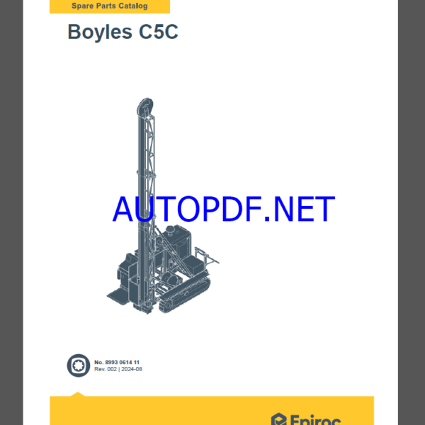 Epiroc Boyles C5C Spare parts catalog