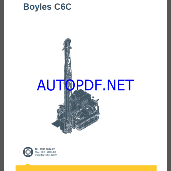 Epiroc Boyles C6C Spare parts catalogEpiroc Boyles C6C Spare parts catalog