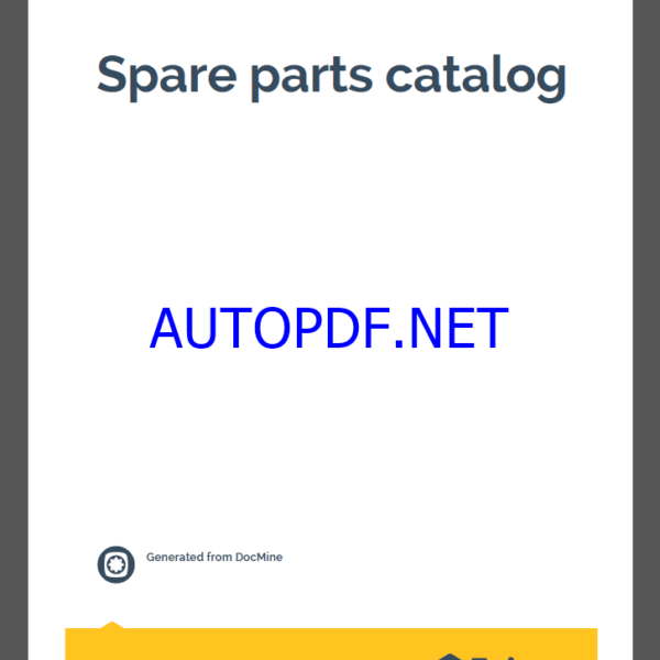 Epiroc Charging Rig Avatel Spare parts catalog