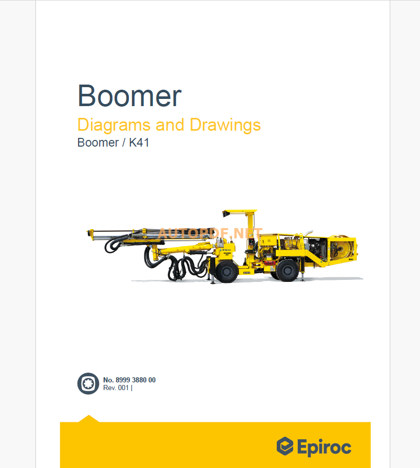 Epiroc Boomer K41 Battery Diagrams and Drawings Manual