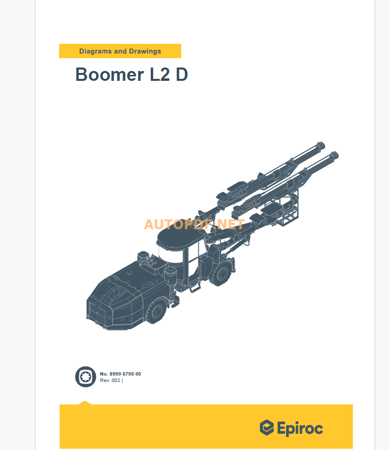 Epiroc Boomer L2 D Battery Diagrams and Drawings Manual