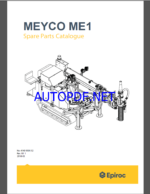 Epiroc Concrete Spraying Equipment MEYCO ME1 Spare parts catalog