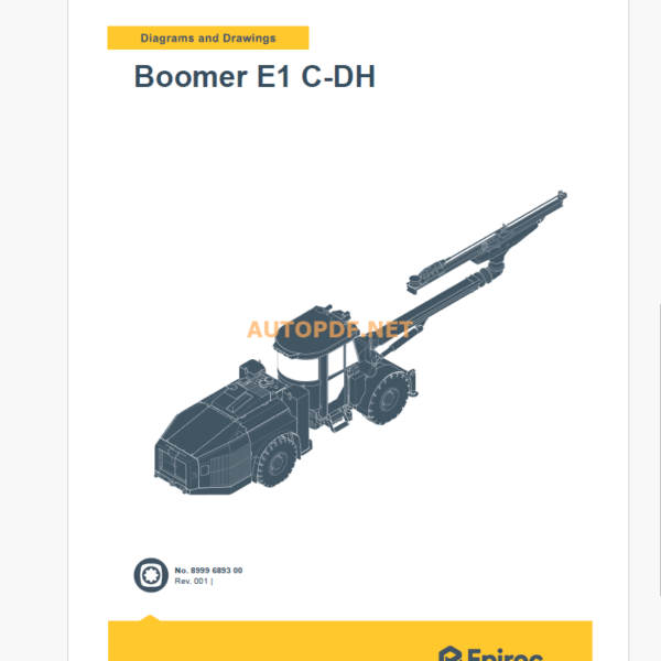 Epiroc Boomer E1 C-DH Diagrams and Drawings Manual