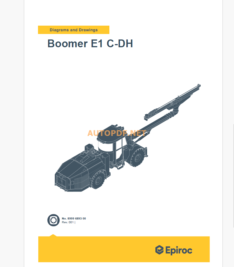 Epiroc Boomer E1 C-DH Diagrams and Drawings Manual