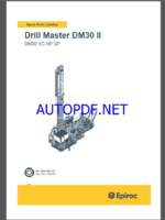 Epiroc Drill Master DM30 II XC HP SP Spare parts catalog