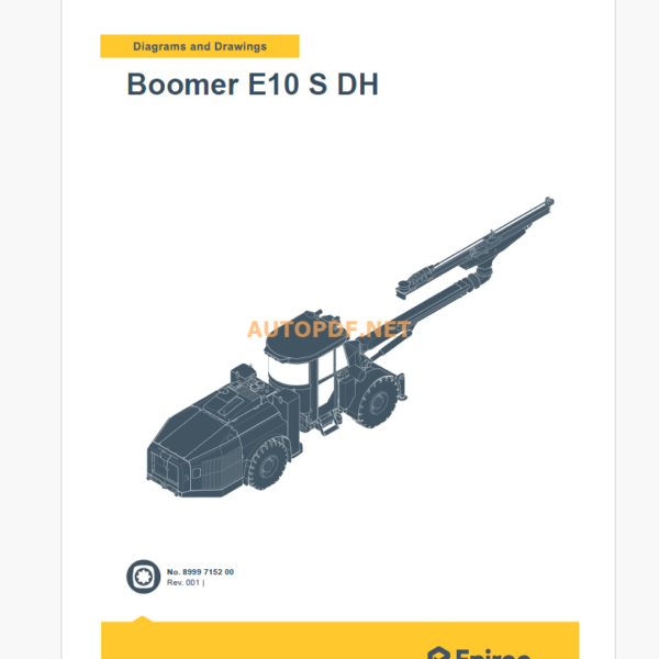 Epiroc Boomer E10 S DH Diagrams and Drawings Manual