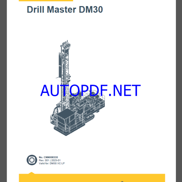 Epiroc Drill Master DM30 II XC HP SP Spare parts catalog