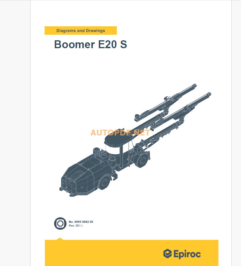 Epiroc Boomer E20 S Diagrams and Drawings Manual