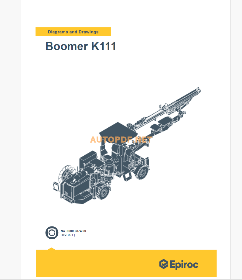 Epiroc Boomer K111 Diagrams and Drawings Manual