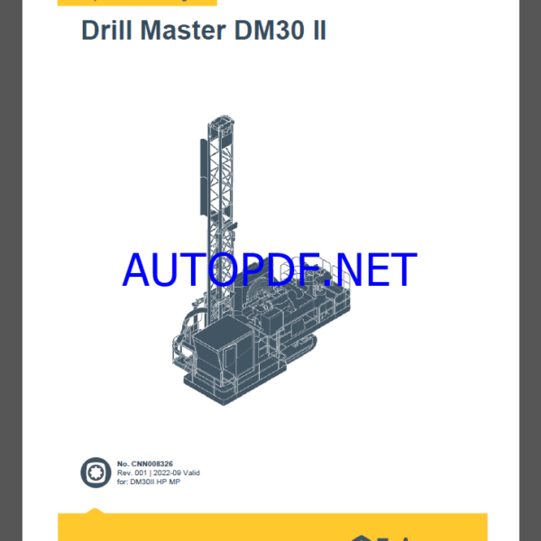 Epiroc Drill Master DM30 II Spare parts catalog