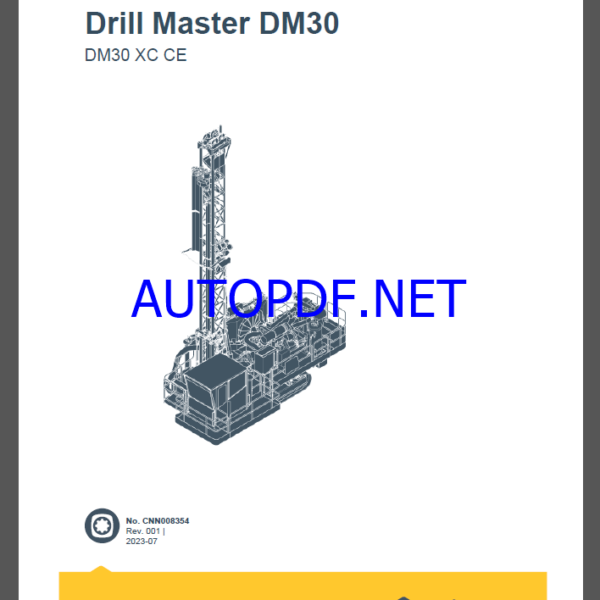 Epiroc Drill Master DM30 XC CE Spare parts catalog