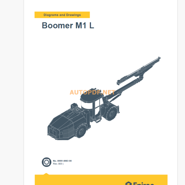 Epiroc Boomer M1 L Diagrams and Drawings Manual