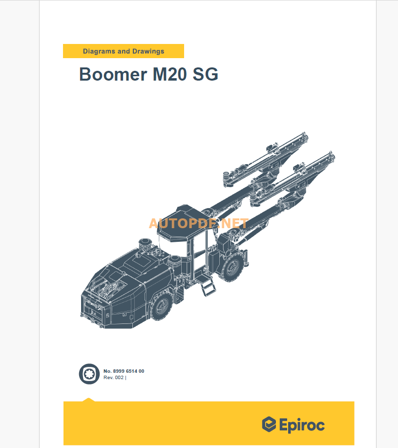 Epiroc Boomer M20 SG Diagrams and Drawings Manual