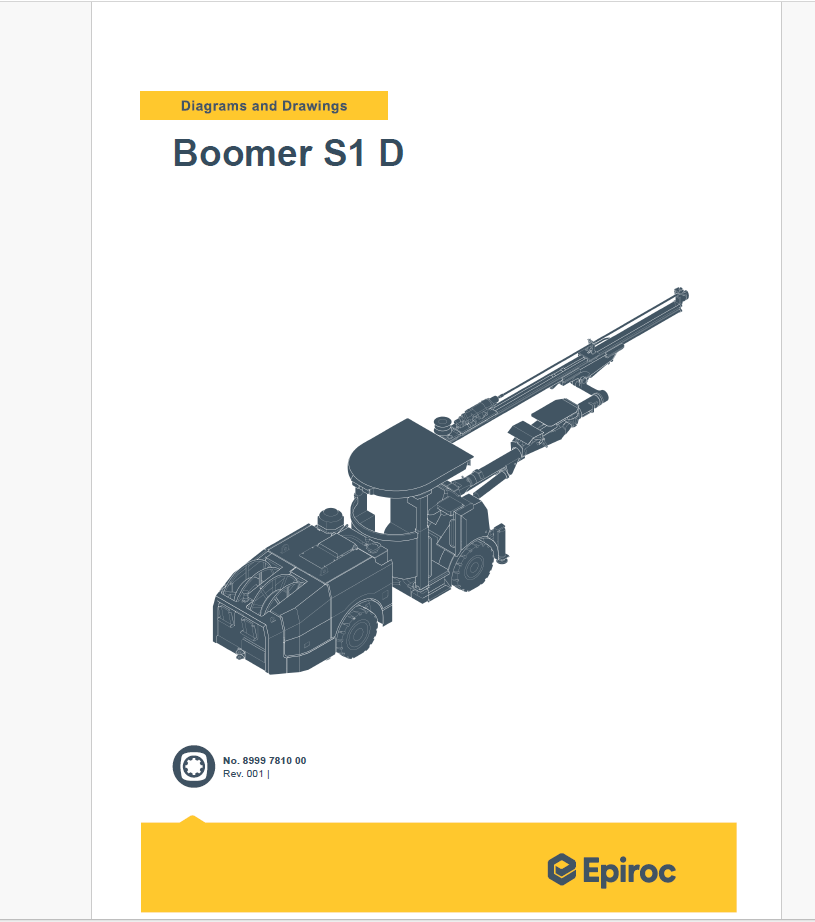 Epiroc Boomer S1 D Diagrams and Drawings Manual