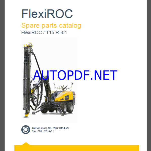 Epiroc FlexiROC T15 R -01 Spare parts catalog