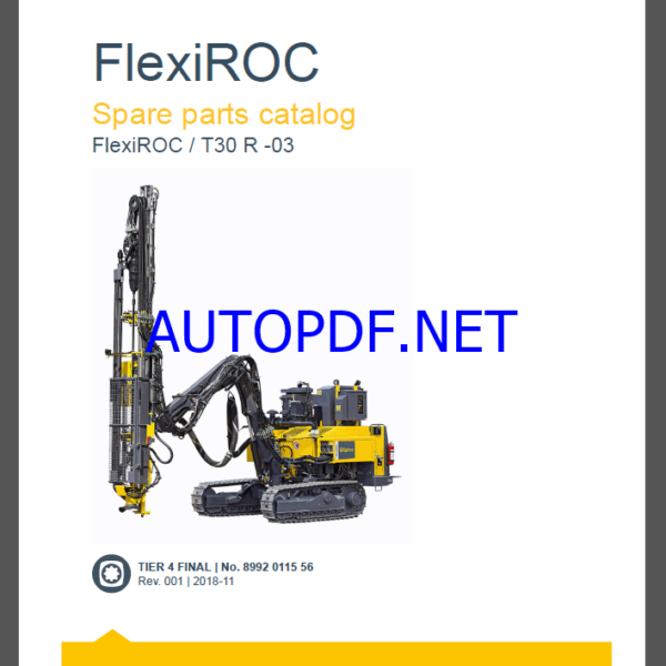 Epiroc FlexiROC T30 R-03 Spare parts catalog