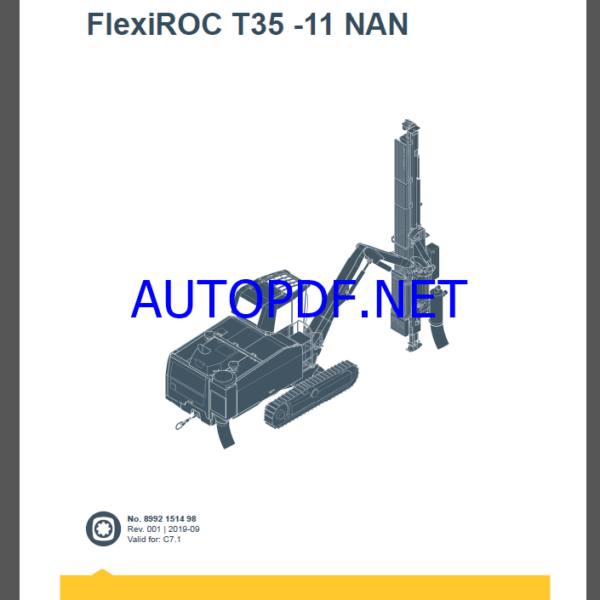 Epiroc FlexiROC T35 -11 NAN Spare parts catalog