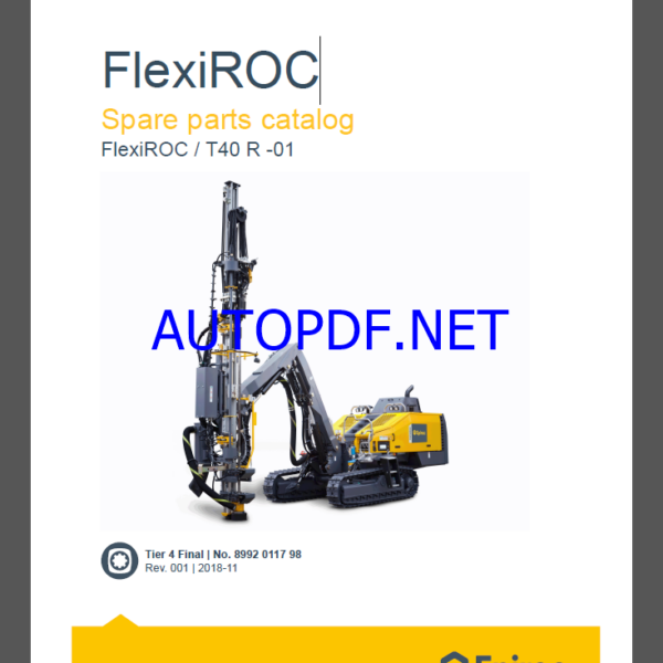 Epiroc FlexiROC T40 R -01 Spare parts catalog