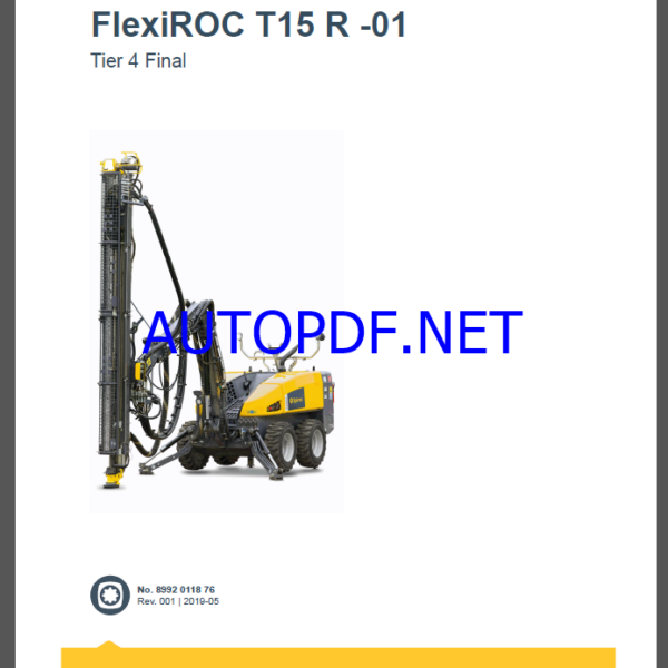 Epiroc FlexiROC T15 R -01 Tier4 Final Spare parts catalog