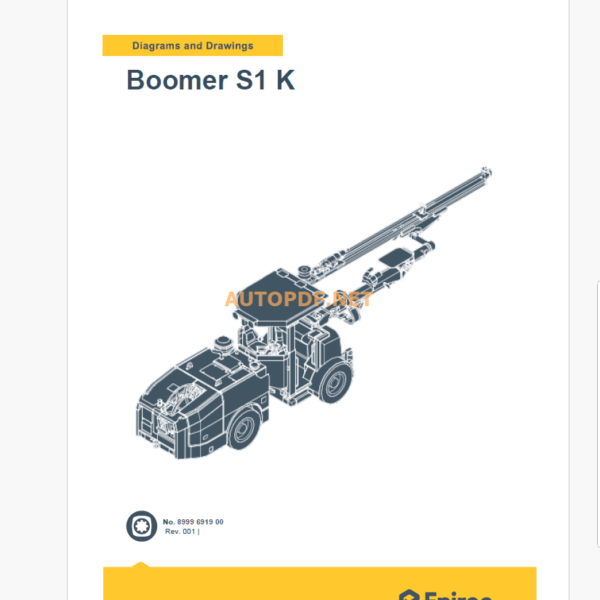 Epiroc Boomer S1 K Diagrams and Drawings Manual