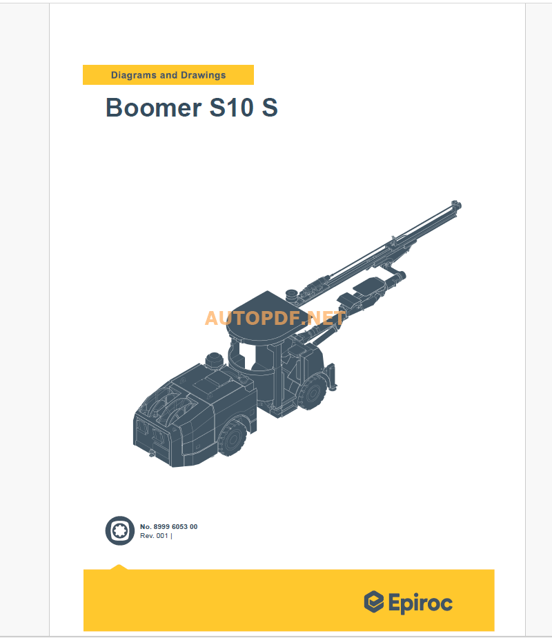 Epiroc Boomer S10 S Diagrams and Drawings Manual