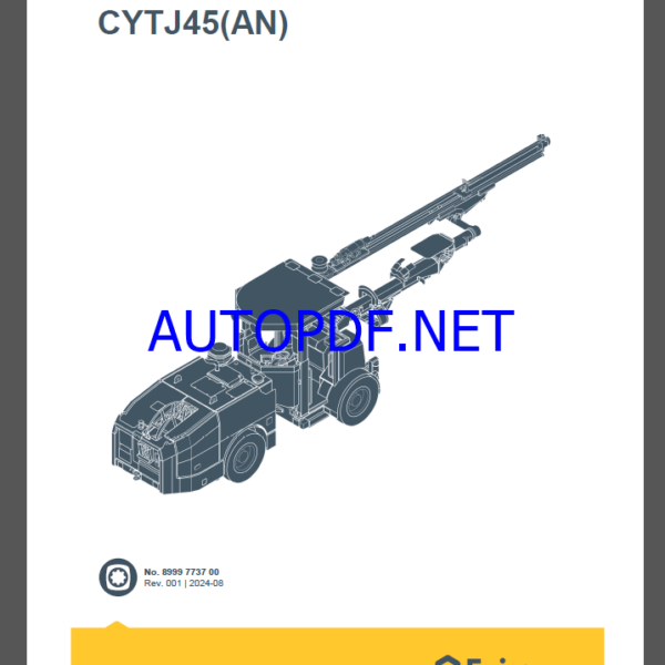 Epiroc Jumbo drill CYTJ45(AN) Spare parts catalog