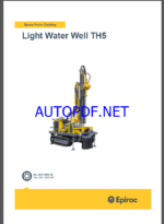 Epiroc Light Water Well TH5 Spare parts catalog