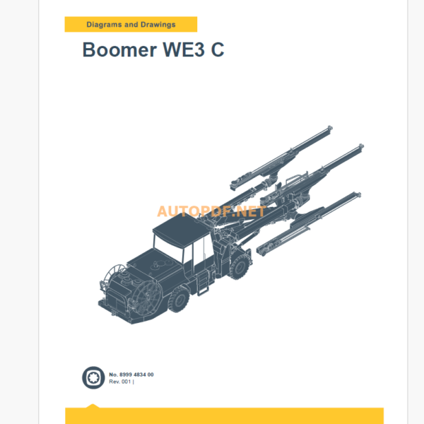 Epiroc Boomer WE3 C Diagrams and Drawings Manual