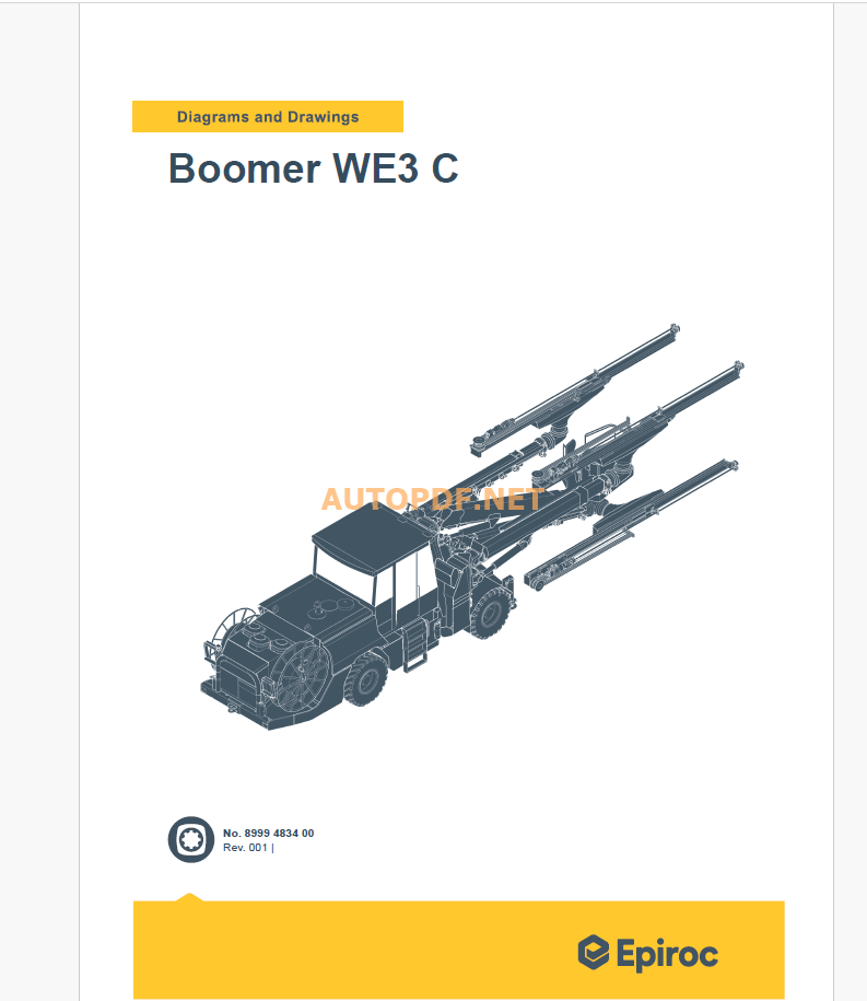 Epiroc Boomer WE3 C Diagrams and Drawings Manual