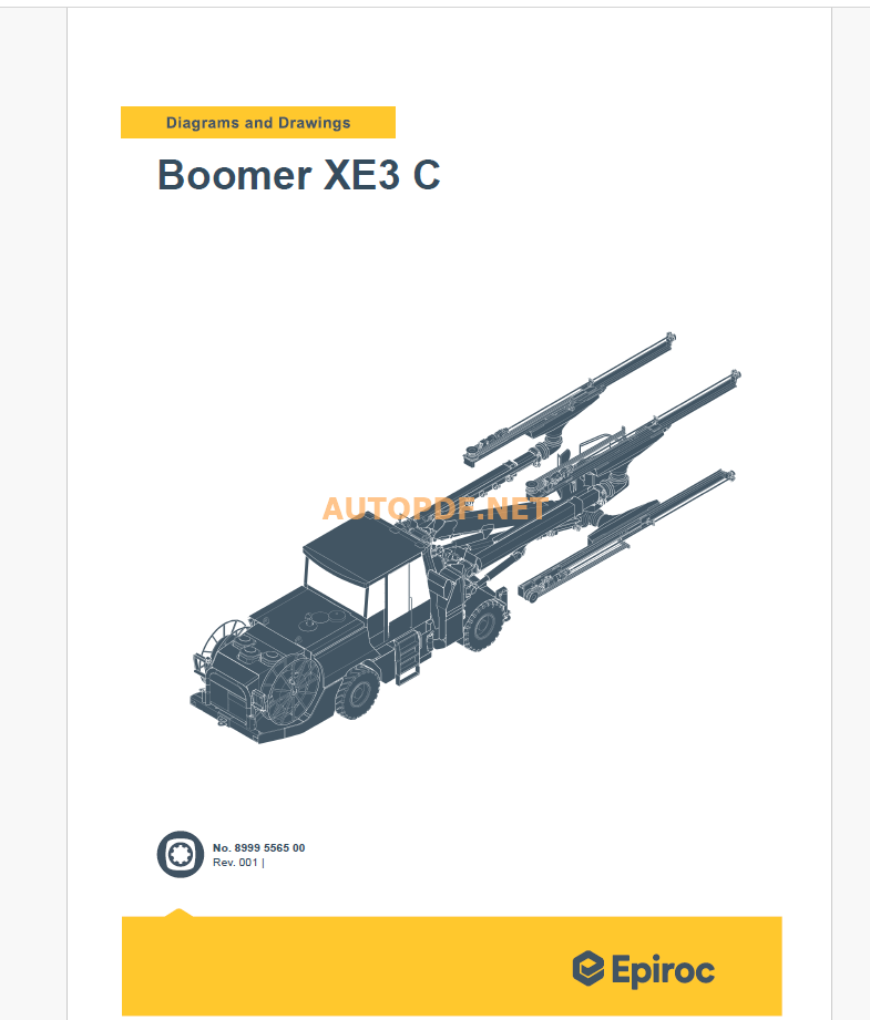 Epiroc Boomer XE3 C Diagrams and Drawings Manual