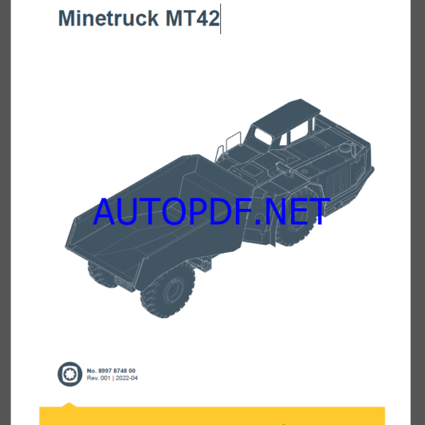 Epiroc Minetruck MT42 Spare parts catalog