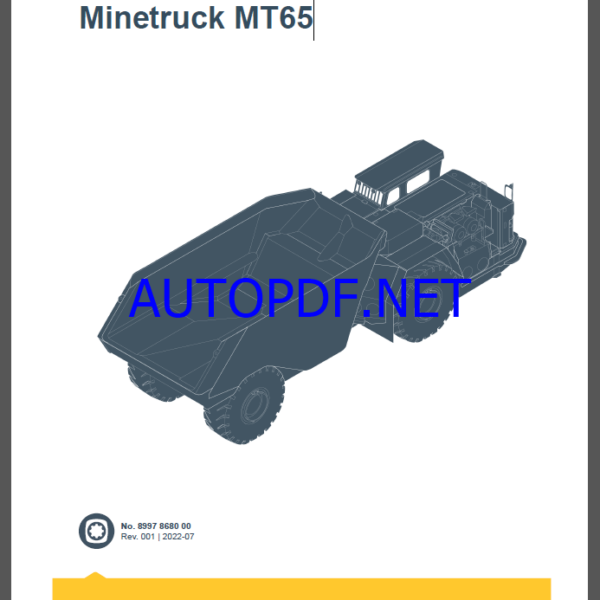 Epiroc Minetruck MT65 Spare parts catalog