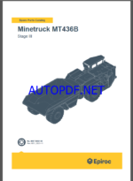 Epiroc Minetruck MT436B Stage III Spare parts catalog