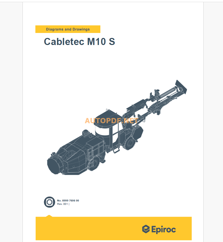 Epiroc Cabletec M 10 S Diagrams and Drawings Manual