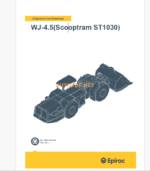 Epiroc WJ-4.5(Scooptram ST1030) No. 8997 Diagrams and Drawings Manual