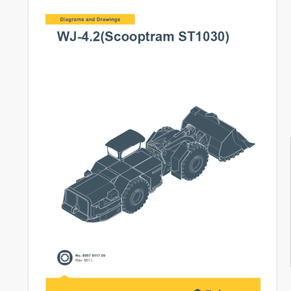 Epiroc WJ-4.2(Scooptram ST1030)No. 8997 Diagrams and Drawings Manual