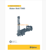 Epiroc Water Well TH60 Diagrams and Drawings Manual