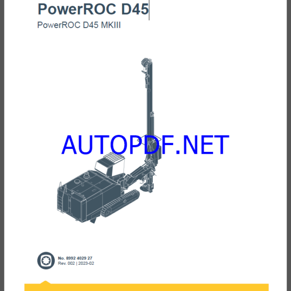 Epiroc PowerROC D45 MKIII Spare parts catalog