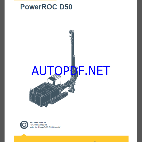 Epiroc PowerROC D50 Spare parts catalog