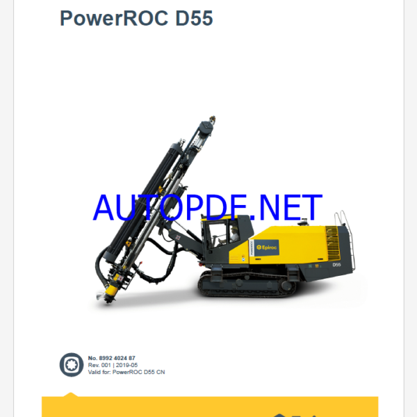 Epiroc PowerROC D55 Spare parts catalog