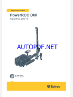 Epiroc PowerROC D60 T3 Spare parts catalog