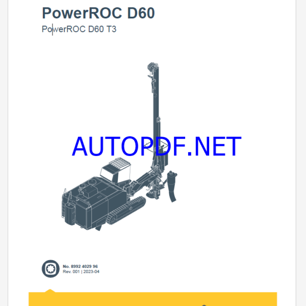 Epiroc PowerROC D60 T3 Spare parts catalog