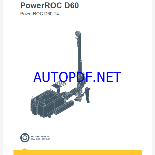 Epiroc PowerROC D60 T4 Spare parts catalog