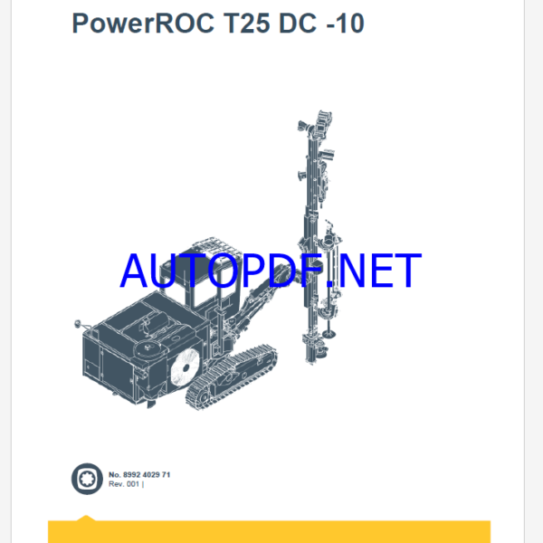 Epiroc PowerROC T25DC-10 Spare parts catalog