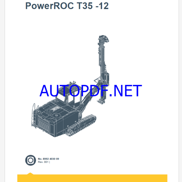 Epiroc PowerROC T35 -12 Spare parts catalog