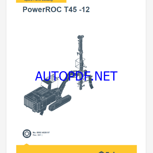 Epiroc PowerROC T45 -12 Spare parts catalog