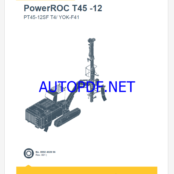 Epiroc PowerROC T45 -12 T4 YOK-F41 Spare parts catalog