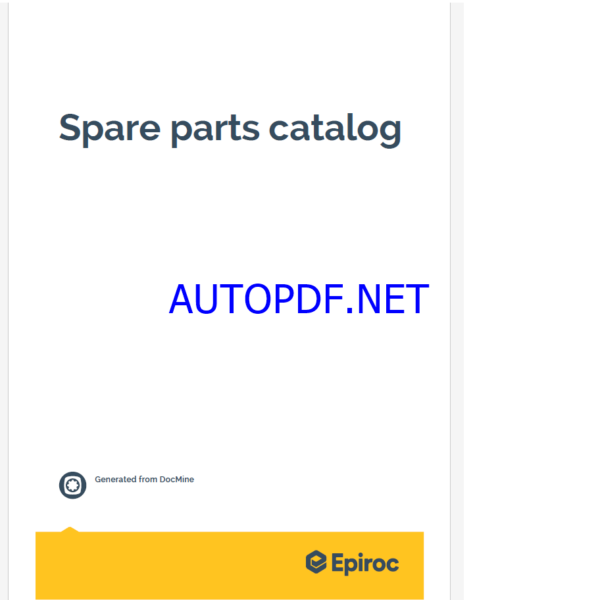 Epiroc Robbins 53RH C Spare parts catalog